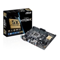 ASUS H110M-K Intel H110 Soket 1151 DDR4 2133Mhz USB3.0 VGA&DVI Anakart - 1